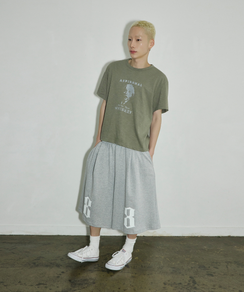 SCALLYWAG（スカリーワグ）の「ASPIRONAL スラブクロップTシャツ[カーキ]（Tシャツ/カットソー・レディース・その他・SMALL/MEDIUM/LARGE）」の4枚目の写真