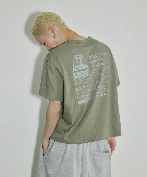 SCALLYWAG（スカリーワグ）の「ASPIRONAL スラブクロップTシャツ[カーキ]（Tシャツ/カットソー・レディース・その他・SMALL/MEDIUM/LARGE）」の5枚目の写真