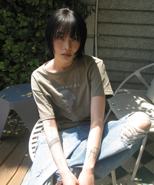 SCALLYWAG（スカリーワグ）の「ASPIRONAL スラブクロップTシャツ[カーキ]（Tシャツ/カットソー・レディース・その他・SMALL/MEDIUM/LARGE）」の12枚目の写真