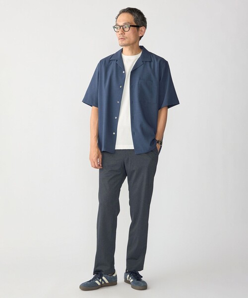 SHIPS(シップス)の「SHIPS:〈MADE IN JAPAN〉5スリーブ オープンカラー シャツ(シャツ/ブラウス・メンズ・ネイビー/チャコールグレー/グリーン/ダークブルー・SMALL/X-LARGE/MEDIUM/LARGE)」の16枚目の写真