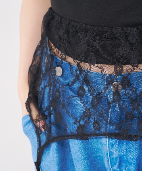 SOEMIN(ソミン)の「Lace garter/レースガーターベルト(ベルト・レディース・ホワイト/ブラック・FREE)」の12枚目の写真