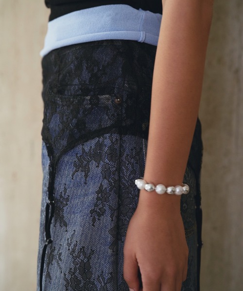 SOEMIN(ソミン)の「Lace garter/レースガーターベルト(ベルト・レディース・ホワイト/ブラック・FREE)」の17枚目の写真