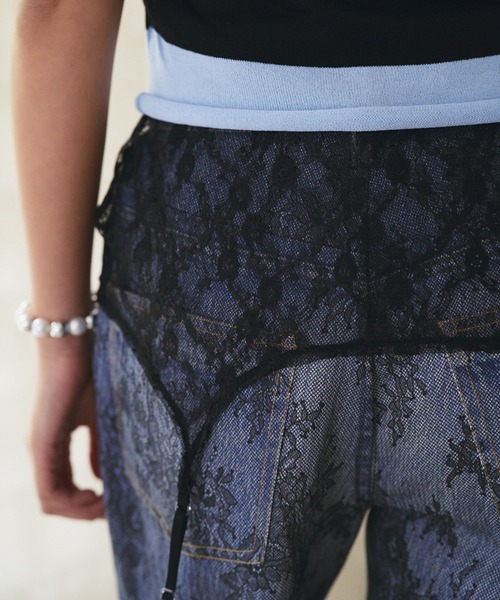 SOEMIN(ソミン)の「Lace garter/レースガーターベルト(ベルト・レディース・ホワイト/ブラック・FREE)」の18枚目の写真