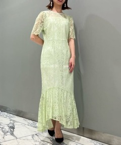 セール】Sleeve less scallop dress（ドレス）｜LE'RURE（リルアー）の