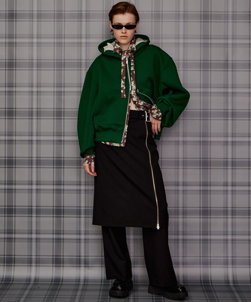 MAISON SPECIAL(メゾンスペシャル)の「【2026Autumn PRE-ORDER】Zipper Skirt Set Pants/ファスナースカートセットパンツ(その他パンツ・レディース・ブラック/マルチ・36/38)」の4枚目の写真
