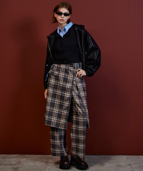 MAISON SPECIAL(メゾンスペシャル)の「【2026Autumn PRE-ORDER】Zipper Skirt Set Pants/ファスナースカートセットパンツ(その他パンツ・レディース・ブラック/マルチ・36/38)」の11枚目の写真