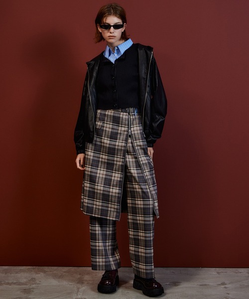 MAISON SPECIAL(メゾンスペシャル)の「【2026Autumn PRE-ORDER】Zipper Skirt Set Pants/ファスナースカートセットパンツ(その他パンツ・レディース・ブラック/マルチ・36/38)」の14枚目の写真