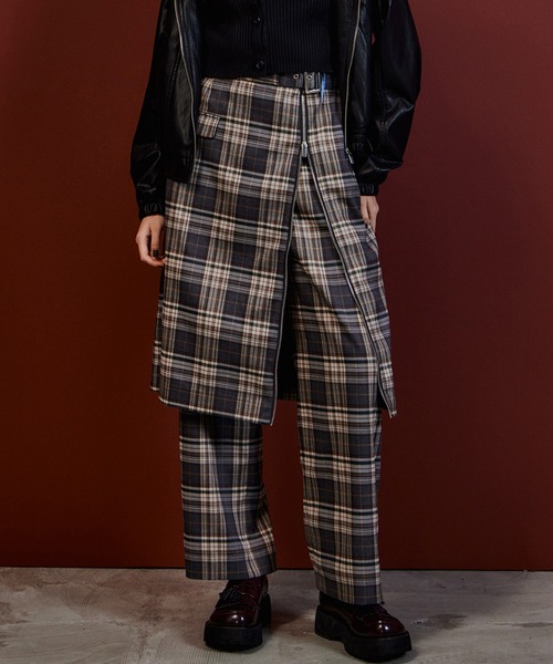 MAISON SPECIAL(メゾンスペシャル)の「【2026Autumn PRE-ORDER】Zipper Skirt Set Pants/ファスナースカートセットパンツ(その他パンツ・レディース・ブラック/マルチ・36/38)」の10枚目の写真