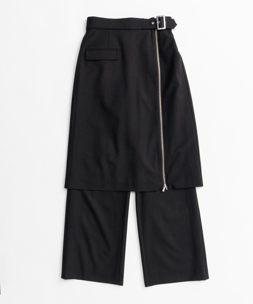 MAISON SPECIAL(メゾンスペシャル)の「【2026Autumn PRE-ORDER】Zipper Skirt Set Pants/ファスナースカートセットパンツ(その他パンツ・レディース・ブラック/マルチ・36/38)」の16枚目の写真