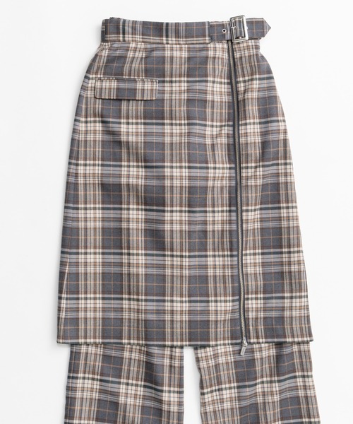 MAISON SPECIAL(メゾンスペシャル)の「【2026Autumn PRE-ORDER】Zipper Skirt Set Pants/ファスナースカートセットパンツ(その他パンツ・レディース・ブラック/マルチ・36/38)」の19枚目の写真