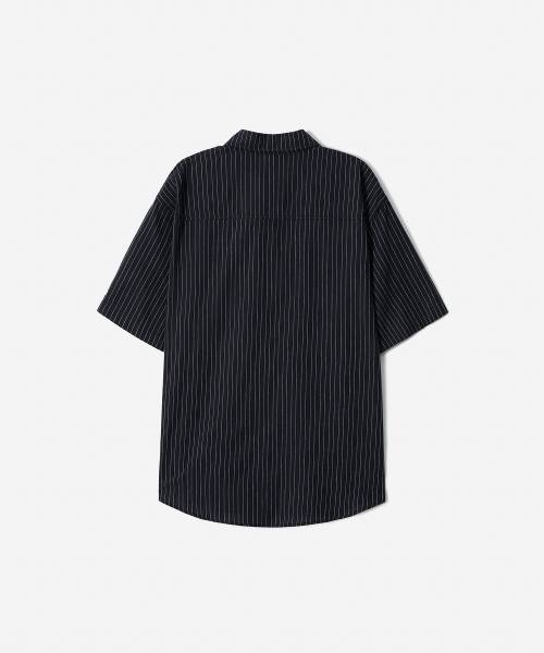 TRIP LE SENS(トリップ ル センス)の「ピンストライプハーフシャツ_ブラック(シャツ/ブラウス・メンズ・その他・MEDIUM/LARGE)」の5枚目の写真