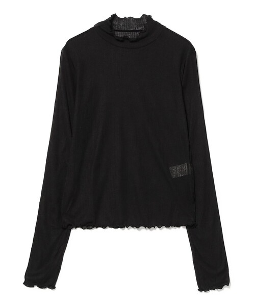 Ray BEAMS(レイビームス)の「シアー リブメロー ハイネック(Tシャツ/カットソー・レディース・オフホワイト/ブラック/ブルー系その他2・ONE SIZE)」の10枚目の写真