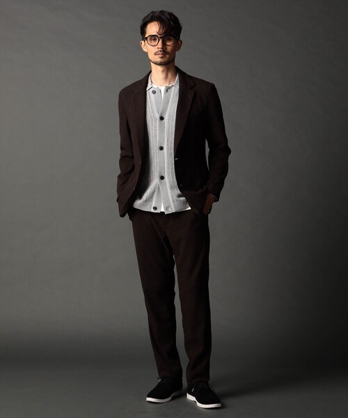NICOLE CLUB FOR MEN(ニコルクラブフォーメン)の「シアードビージャージイージーパンツ(その他パンツ・メンズ・ブラック/ダークブラウン・S/M/L/XL)」の3枚目の写真