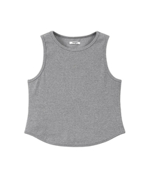 lotsyou_Basic Sleeveless Melange Gray