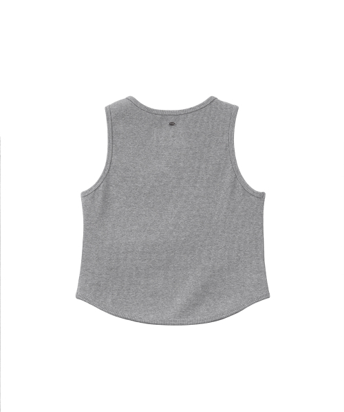 LOTSYOU(ロッツユー)の「lotsyou_Basic Sleeveless Melange Gray(Tシャツ/カットソー・レディース・その他・ONESIZE)」の2枚目の写真