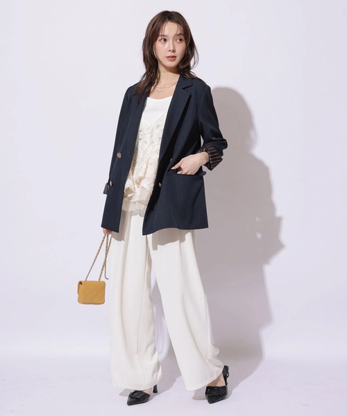 Mystrada（マイストラーダ）の「２６ＡＷテーラードジャケット（その他アウター・レディース・ネイビー・36/38）」の6枚目の写真