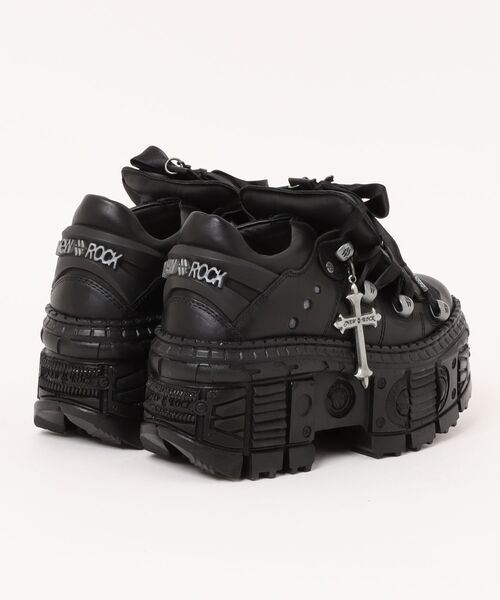 NEW ROCK(ニューロック)の「NEW ROCK/ニューロック/M-WALL120NMXL-C1(ブーツ・レディース・ブラック・40/38/37)」の4枚目の写真