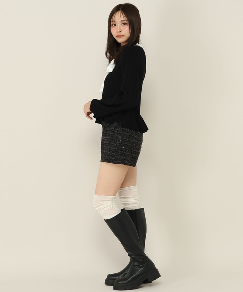 Heather(ヘザー)の「ペプラムリボンニット 1063905(ニット/セーター・レディース・アイボリー/ブラック/ブラウン・FREE)」の14枚目の写真