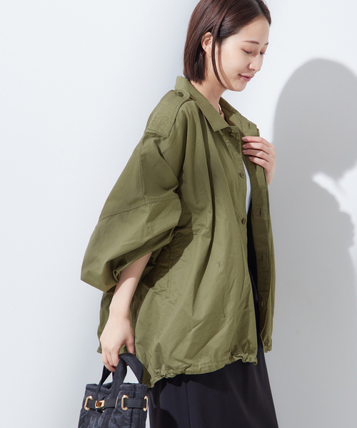 journal standard L'essage(ジャーナルスタンダードレサージュ)の「《追加4》ILL ONE EIGHTY/イル ワンエイティ 別注 ショートブルゾン(その他アウター・レディース・グリーン/ブラック・FREE)」の4枚目の写真