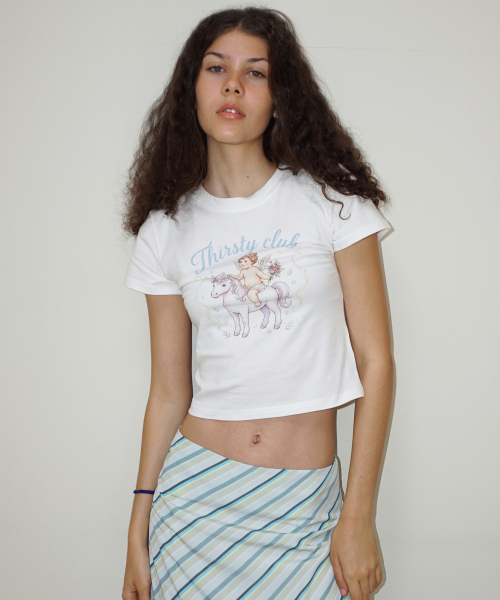 THIRSTYCLUB（サースティークラブ）の「Unicorn baby t shirt - White（Tシャツ/カットソー・レディース・その他・FREE）」の3枚目の写真