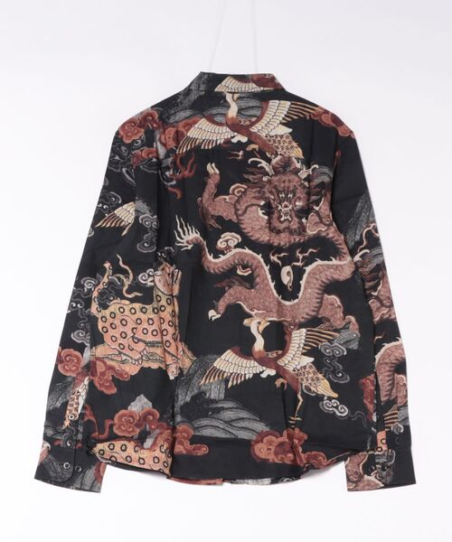 Desigual（デシグアル）の「オリエンタル柄プリント長袖シャツ（シャツ/ブラウス・メンズ・ブラウン・XS/S/M/L/XL）」の6枚目の写真