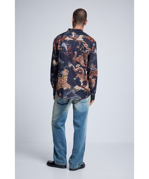 Desigual（デシグアル）の「オリエンタル柄プリント長袖シャツ（シャツ/ブラウス・メンズ・ブラウン・XS/S/M/L/XL）」の5枚目の写真