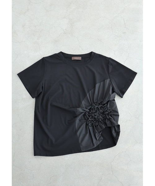 cawaii(カワイイ)の「紫陽花シャーリングTシャツトップス(シャツ/ブラウス・レディース・ホワイト/ブラック・FREE)」の20枚目の写真