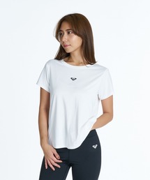 ROXY FITNESS MY 1ST ROXY TEE 3DポイントロゴTシャツ /速乾/UVカット/水陸両用 【2026年秋冬モデル】/ロキシー