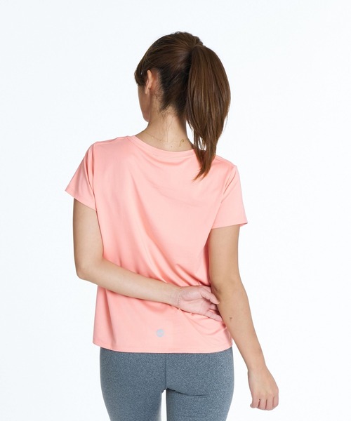 ROXY(ロキシー)の「ROXY FITNESS MY 1ST ROXY TEE 3DポイントロゴTシャツ /速乾/UVカット/水陸両用 【2026年秋冬モデル】/ロキシー(Tシャツ/カットソー・レディース・グレー/コーラル/ホワイト/ブラック/ミント・LARGE/SMALL/MEDIUM)」の13枚目の写真