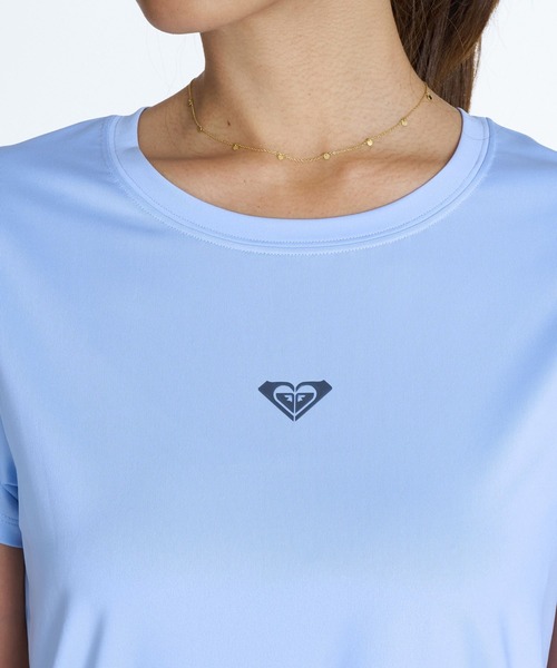 ROXY(ロキシー)の「ROXY FITNESS MY 1ST ROXY TEE 3DポイントロゴTシャツ /速乾/UVカット/水陸両用 【2026年秋冬モデル】/ロキシー(Tシャツ/カットソー・レディース・グレー/コーラル/ホワイト/ブラック/ミント・LARGE/SMALL/MEDIUM)」の11枚目の写真