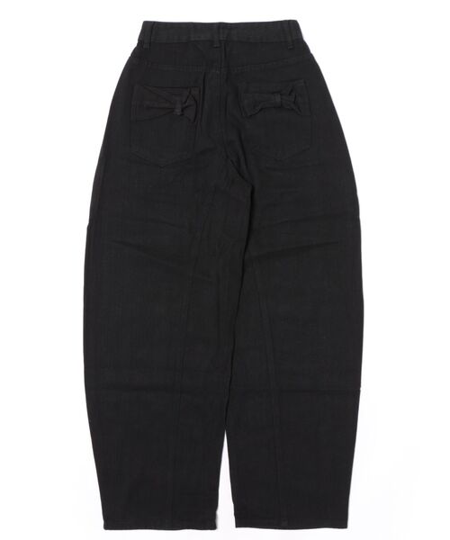 almo（アルモ）の「【LAMPOON】リボンポケットカーブデニムパンツ（デニムパンツ・レディース・ブラック/ホワイト・SMALL/MEDIUM/LARGE）」の18枚目の写真