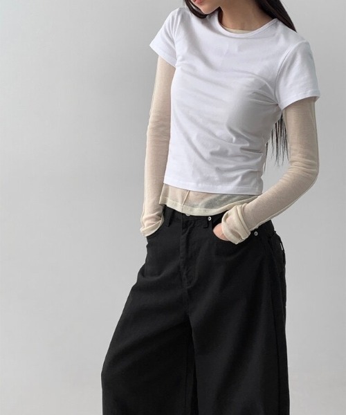 almo（アルモ）の「【LAMPOON】リボンポケットカーブデニムパンツ（デニムパンツ・レディース・ブラック/ホワイト・SMALL/MEDIUM/LARGE）」の10枚目の写真