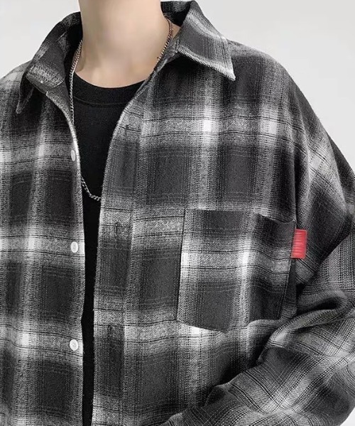 ampm(エーエムピーエム)の「ヴィンテージチェックオーバーシャツ(シャツ/ブラウス・メンズ・レッド/ブルー/ブラック・L/XL)」の17枚目の写真