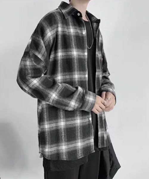 ampm(エーエムピーエム)の「ヴィンテージチェックオーバーシャツ(シャツ/ブラウス・メンズ・レッド/ブルー/ブラック・L/XL)」の11枚目の写真