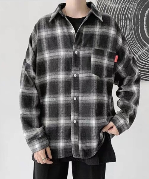 ampm(エーエムピーエム)の「ヴィンテージチェックオーバーシャツ(シャツ/ブラウス・メンズ・レッド/ブルー/ブラック・L/XL)」の16枚目の写真