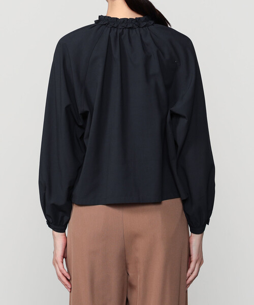 LE GLAZIK(ルグラジック)の「LE GLAZIK | ブロードワッシャー ラッフルシャツ WOMEN(シャツ/ブラウス・レディース・ブラック・36)」の9枚目の写真