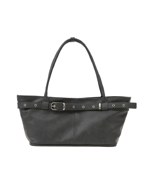 YEOMIMの「belted boat bag (charcoal)(ショルダーバッグ・レディース・その他・FREE)」の1枚目の写真