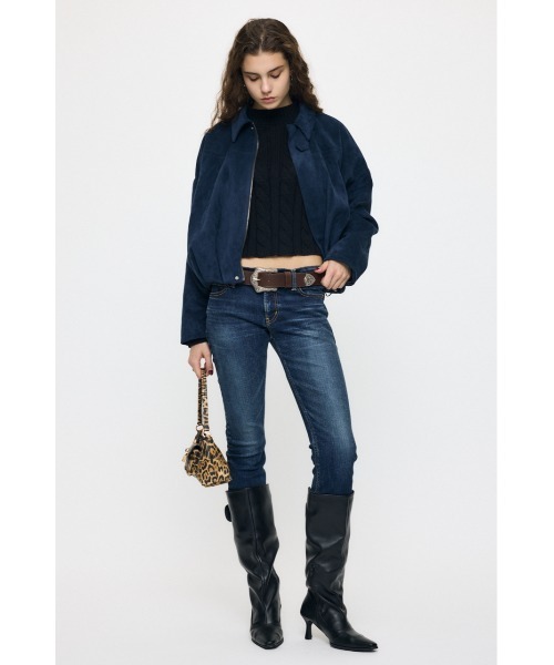 MOUSSY(マウジー)の「【26年AW新作】BACK OPEN CABLE KNIT プルオーバー(ニット/セーター・レディース・レッド/ブラック/ネイビー/ライトベージュ・FREE)」の6枚目の写真