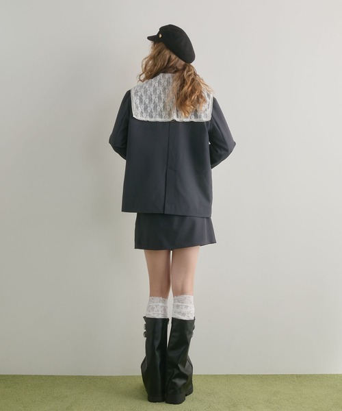 archives(アルシーヴ)の「【SET UP対応】ベルト付きラップ台形ミニSK(スカート・レディース・ブラウン/ブラック/チャコールグレー・MEDIUM)」の11枚目の写真