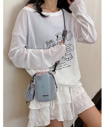 Pochi Pouch（ポチポーチ）の「Pochi Pouch/【ミニポーチ付き】ドローストリング メッシュショルダーバッグ / パラコード 巾着ミニバッグ（ショルダーバッグ）」