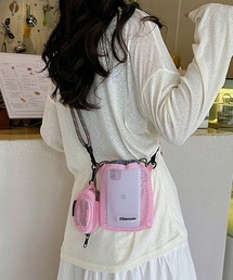 Pochi Pouch（ポチポーチ）の「Pochi Pouch/【ミニポーチ付き】ドローストリング メッシュショルダーバッグ / パラコード 巾着ミニバッグ（ショルダーバッグ）」