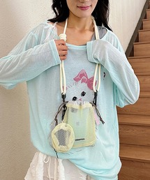 Pochi Pouch（ポチポーチ）の「Pochi Pouch/【ミニポーチ付き】ドローストリング メッシュショルダーバッグ / パラコード 巾着ミニバッグ（ショルダーバッグ）」