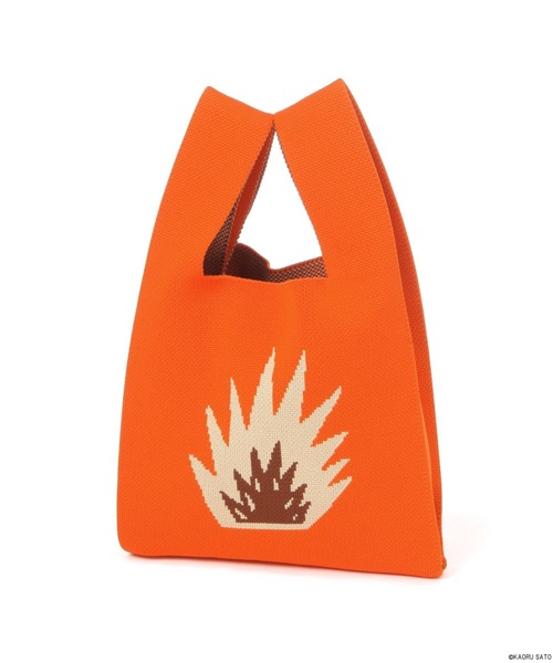 BAYFLOW(ベイフロー)の「【KAORU SATO×BAYFLOW】アートジャガードニットトートBAG(WEB限定)(トートバッグ・レディース・オレンジ・0)」の9枚目の写真