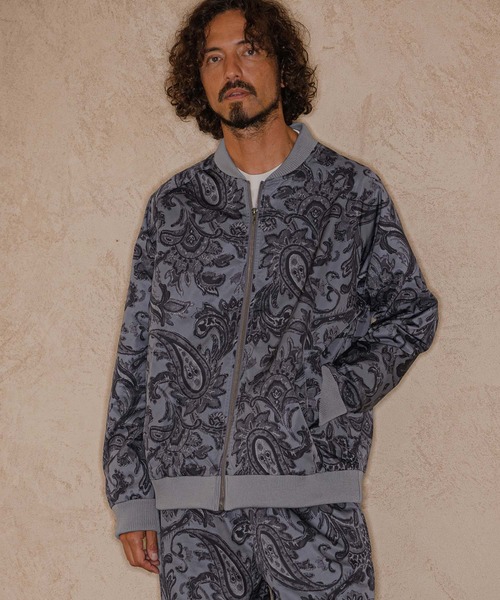 CAMBIO(カンビオ)の「mj11894-Paisley Allover Blouson 総柄ブルゾン(CAM26AW-017)(ブルゾン・メンズ・オリーブ系/ブルーグリーン/グレー系その他・L/M/S)」の4枚目の写真