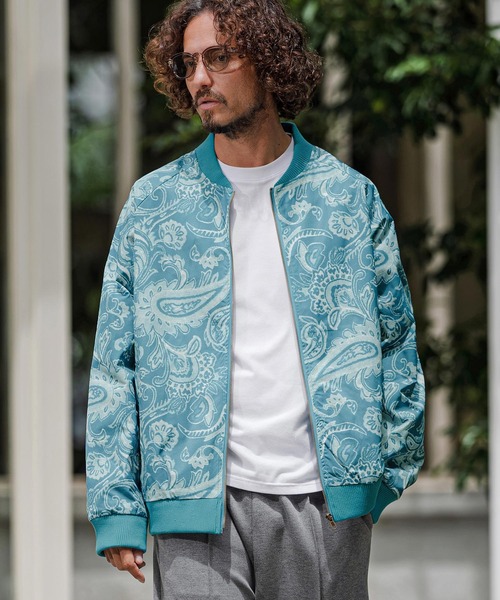CAMBIO(カンビオ)の「mj11894-Paisley Allover Blouson 総柄ブルゾン(CAM26AW-017)(ブルゾン・メンズ・オリーブ系/ブルーグリーン/グレー系その他・L/M/S)」の15枚目の写真
