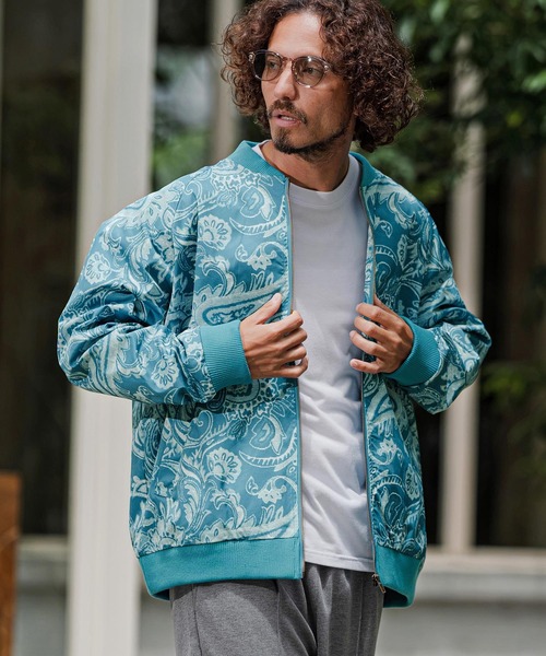 CAMBIO(カンビオ)の「mj11894-Paisley Allover Blouson 総柄ブルゾン(CAM26AW-017)(ブルゾン・メンズ・オリーブ系/ブルーグリーン/グレー系その他・L/M/S)」の16枚目の写真