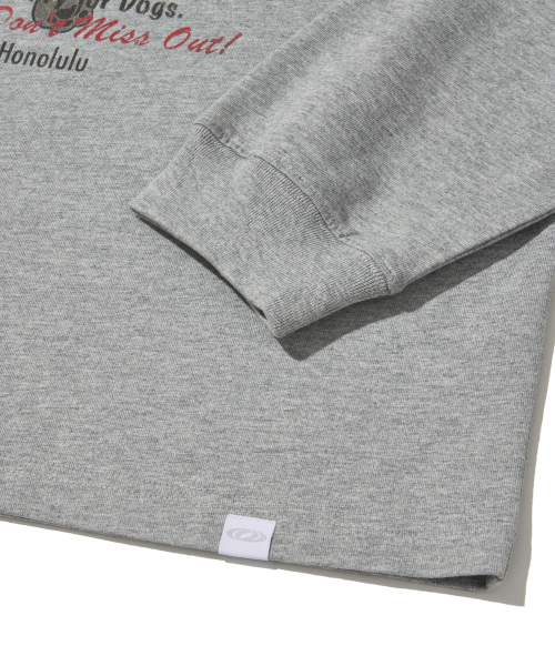 URBANDTYPE（アーバンディタイプ）の「スカイ ドッグ ロングスリーブTシャツ_メランジグレー（Tシャツ/カットソー・レディース・その他・LARGE/X-LARGE/SMALL/MEDIUM）」の5枚目の写真