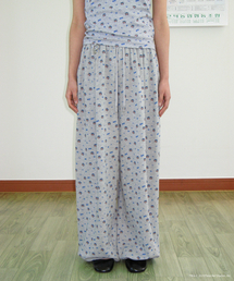 BETTY BOOP PATTERN SWEAT JOGGER PANTS GREY