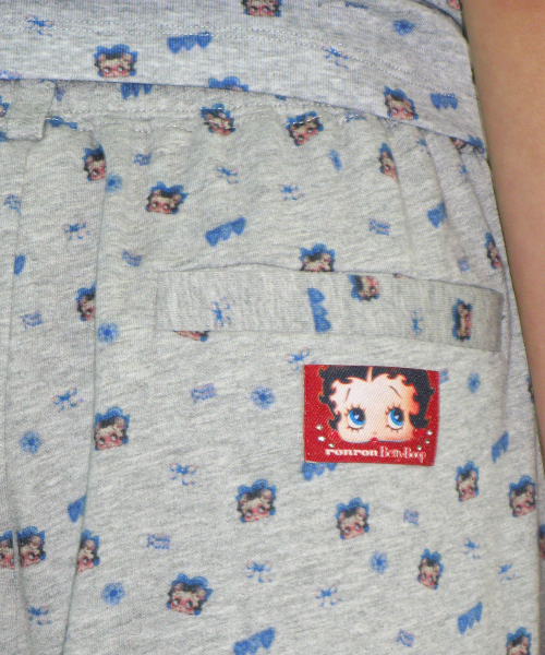 RONRON（ロンロン）の「BETTY BOOP PATTERN SWEAT JOGGER PANTS GREY（スウェットパンツ・レディース・その他・FREE）」の2枚目の写真