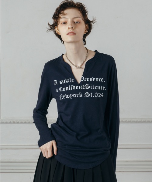 SKIPPER LONG-SLEEVE TEE/スキッパーロングスリーブT（Tシャツ